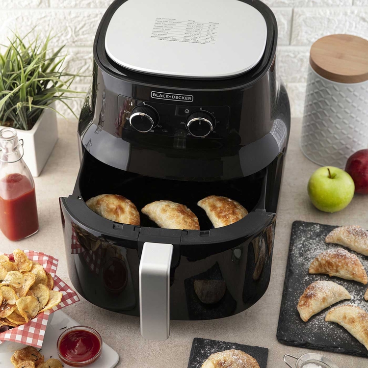 Freidora de Aire BLACK+DECKER 4.5 Litros HF4004B Negro » Freidora de Aire BLACK+DECKER 4.5 Litros HF4004B Negro - Imagen 4