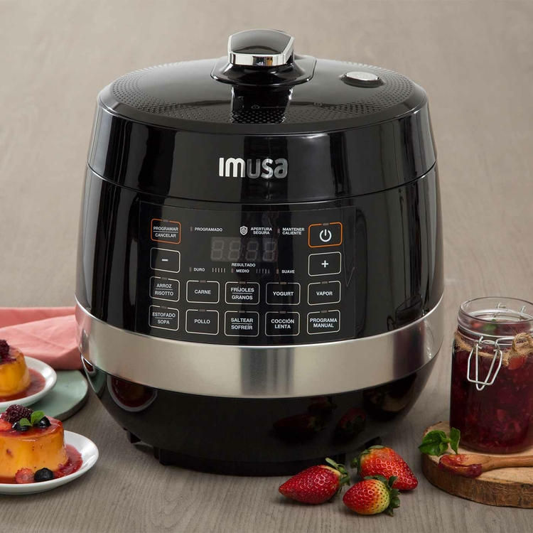 Olla Multifuncional IMUSA 4.8 Litros 7211003876 Digital Multichef Negro » Olla Multifuncional IMUSA 4.8 Litros 7211003876 Digital Multichef Negro - Imagen 4