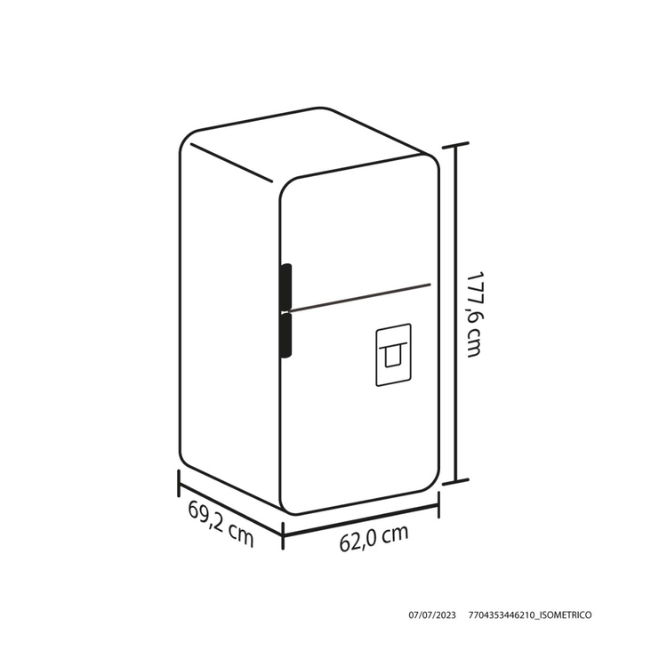 Nevera HACEB No Frost Congelador Superior 294 Litros N311 Manija Interna Titanio » Nevera HACEB No Frost Congelador Superior 294 Litros N311 Manija Interna Titanio - Imagen 2