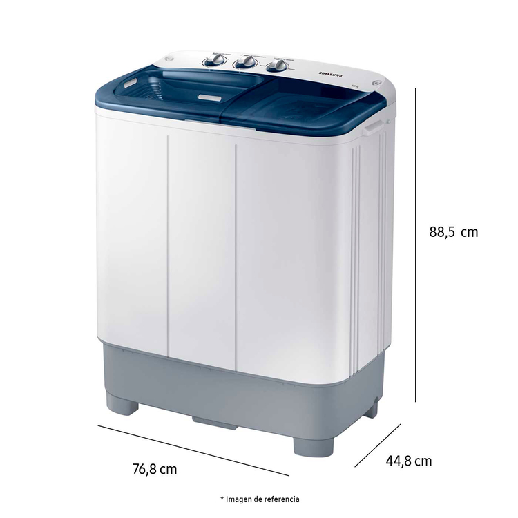 Lavadora 7.5 Kilos SAMSUNG Semiautomática WT75R2500HB » Lavadora 7.5 Kilos SAMSUNG Semiautomática WT75R2500HB - Imagen 4
