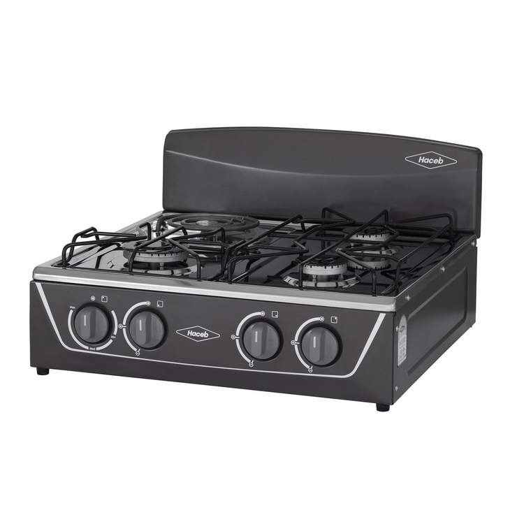 Estufa de mesa HACEB 4 Puestos Gas Propano Mixta Torre 3x1 AVELLANA Plata » Estufa de mesa HACEB 4 Puestos Gas Propano Mixta Torre 3x1 AVELLANA Plata - Imagen 4