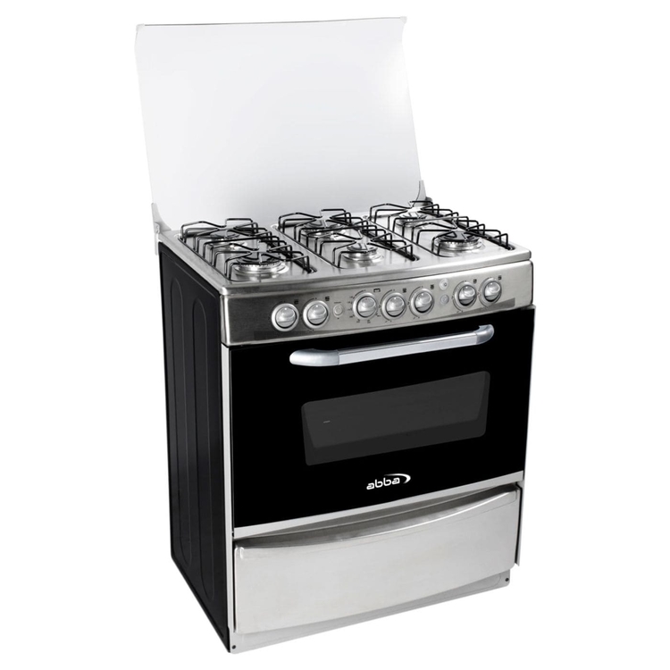 Estufa de Piso ABBA 6 Puestos Gas Natural RG802-4 Plateado » Estufa de Piso ABBA 6 Puestos Gas Natural RG802-4 Plateado - Imagen 2