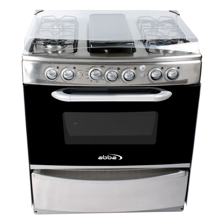 Estufa de Piso ABBA 6 Puestos Gas Natural RG802-4 Plateado » Estufa de Piso ABBA 6 Puestos Gas Natural RG802-4 Plateado