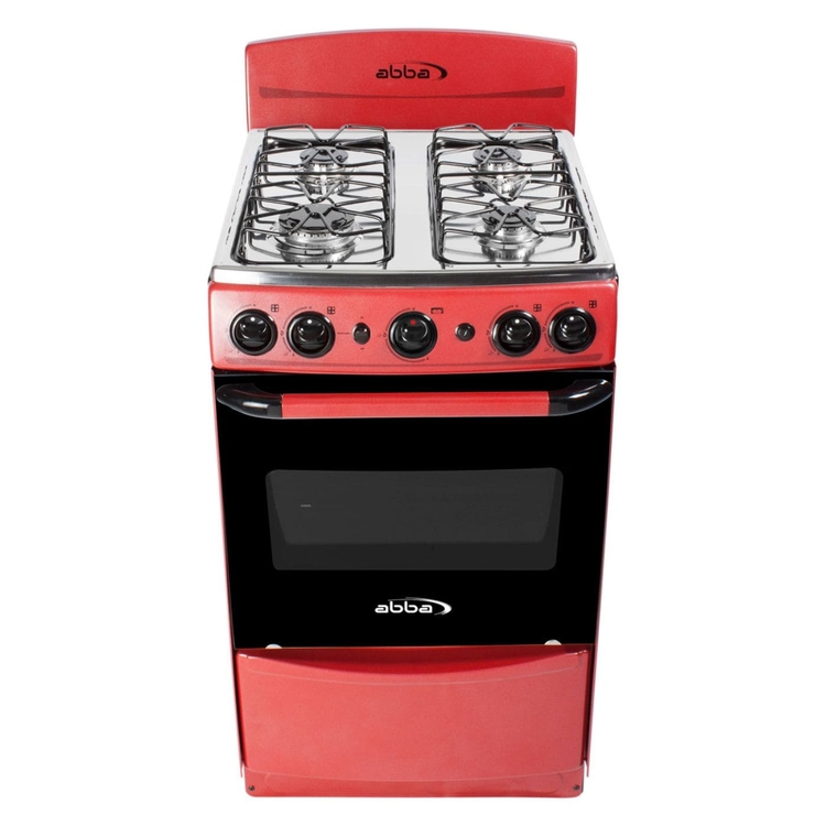 Estufa de Piso ABBA 4 Puestos Gas Natural AB201-5 Rojo » Estufa de Piso ABBA 4 Puestos Gas Natural AB201-5 Rojo