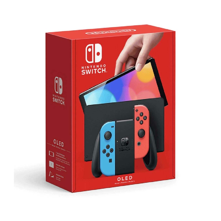 Consola NINTENDO SWITCH Modelo OLED con Joy-Con Rojo Neon|Azul Neon » Consola NINTENDO SWITCH Modelo OLED con Joy-Con Rojo Neon|Azul Neon - Imagen 4