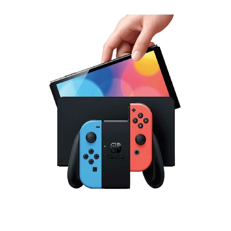 Consola NINTENDO SWITCH Modelo OLED con Joy-Con Rojo Neon|Azul Neon » Consola NINTENDO SWITCH Modelo OLED con Joy-Con Rojo Neon|Azul Neon