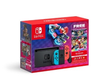 Consola NINTENDO SWITCH™ 1.1 con Joy -Con Azul|Negro| Rojo Neon + Juego Mario Kart 8 Descargable + 3 meses de Nintendo Switch Online » Consola NINTENDO SWITCH™ 1.1 con Joy -Con Azul|Negro| Rojo Neon + Juego Mario Kart 8 Descargable + 3 meses de Nintendo Switch Online