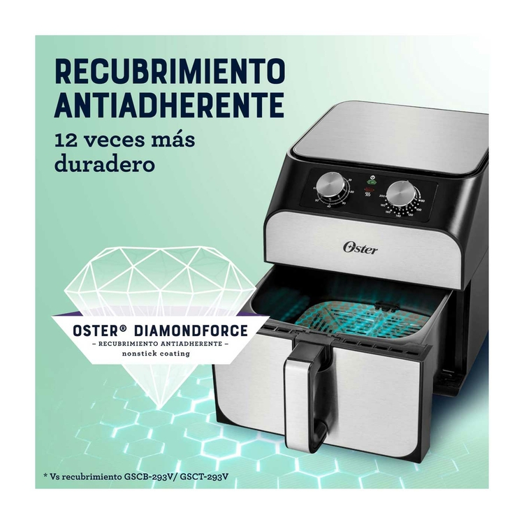 Freidora de Aire OSTER 6,8 Litros Plateado » Freidora de Aire OSTER 6,8 Litros Plateado - Imagen 3