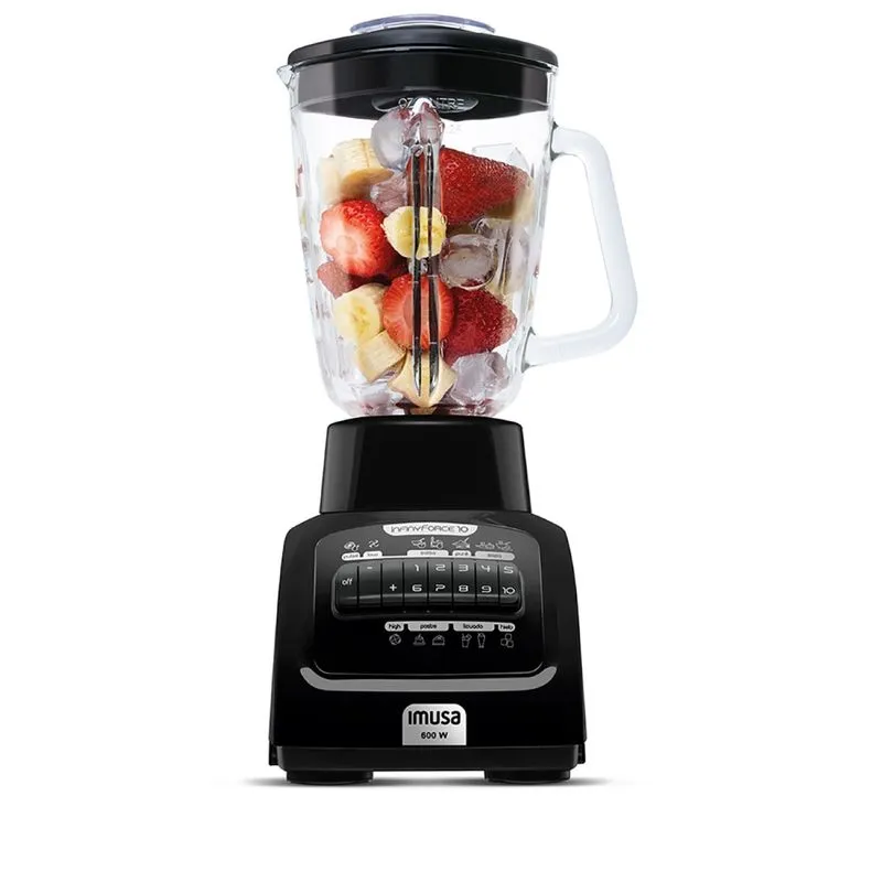 Licuadora Imusa Infiny Force XL 10 Velocidades Negro » Licuadora Imusa Infiny Force XL 10 Velocidades Negro