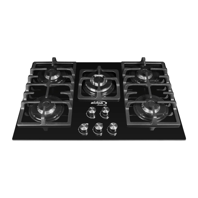 Cubierta ABBA Master Chef 76cms 5 Puestos Gas Natural CG501V5D TC Negro » Cubierta ABBA Master Chef 76cms 5 Puestos Gas Natural CG501V5D TC Negro