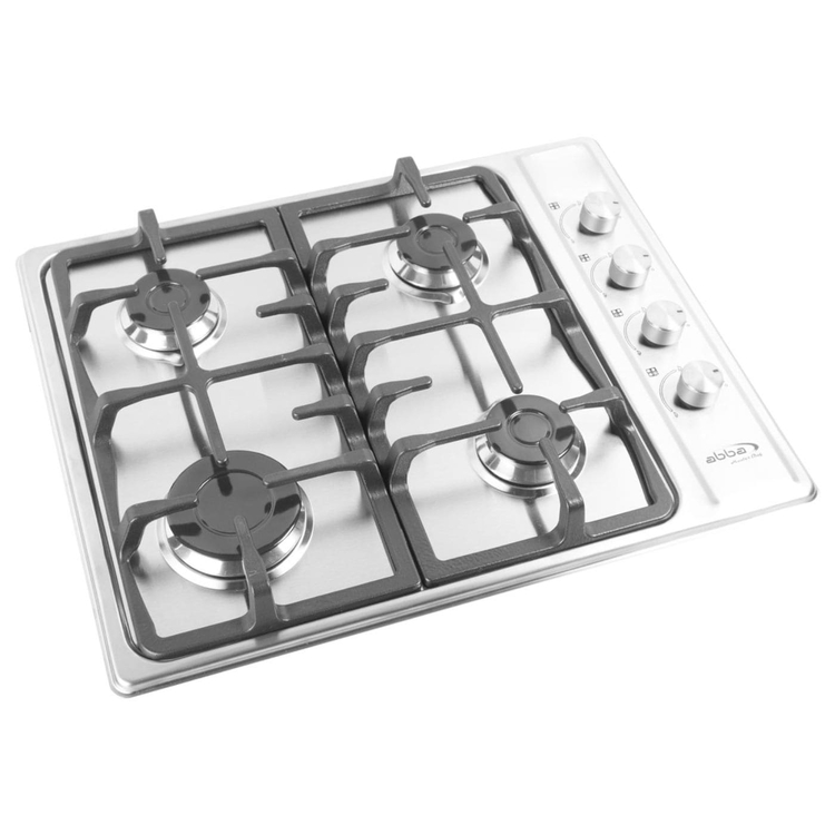 Cubierta ABBA 60cms 4 Puestos Gas Natural CG4PLX Plateado » Cubierta ABBA 60cms 4 Puestos Gas Natural CG4PLX Plateado - Imagen 4