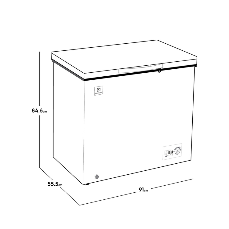 Congelador Horizontal ELECTROLUX Dual 192 Litros EFCC20C Blanco » Congelador Horizontal ELECTROLUX Dual 192 Litros EFCC20C Blanco - Imagen 3