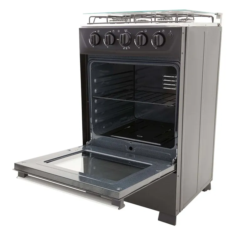 Estufa de Piso HACEB 4 Puestos Gas Natural Romero 50-Vidrio Negro » Estufa de Piso HACEB 4 Puestos Gas Natural Romero 50-Vidrio Negro - Imagen 2