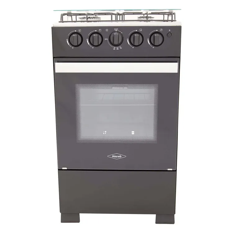 Estufa de Piso HACEB 4 Puestos Gas Propano Romero 50-Vidrio Negro » Estufa de Piso HACEB 4 Puestos Gas Propano Romero 50-Vidrio Negro