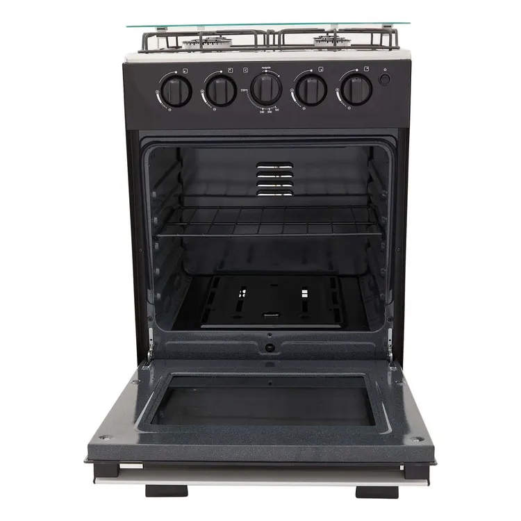 Estufa de Piso HACEB 4 Puestos Gas Propano Romero 50-Vidrio Negro » Estufa de Piso HACEB 4 Puestos Gas Propano Romero 50-Vidrio Negro - Imagen 3