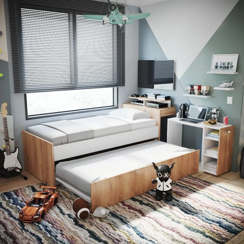 Cama Nido Lisboa Multifuncional Sencilla (90cm) » Cama Nido Lisboa Multifuncional Sencilla (90cm) - Imagen 2