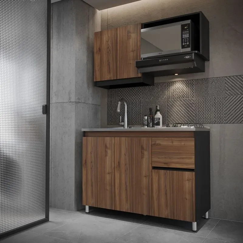 Cocina Integral con Mesón Izquierdo Alba 120cm » Cocina Integral con Mesón Izquierdo Alba 120cm