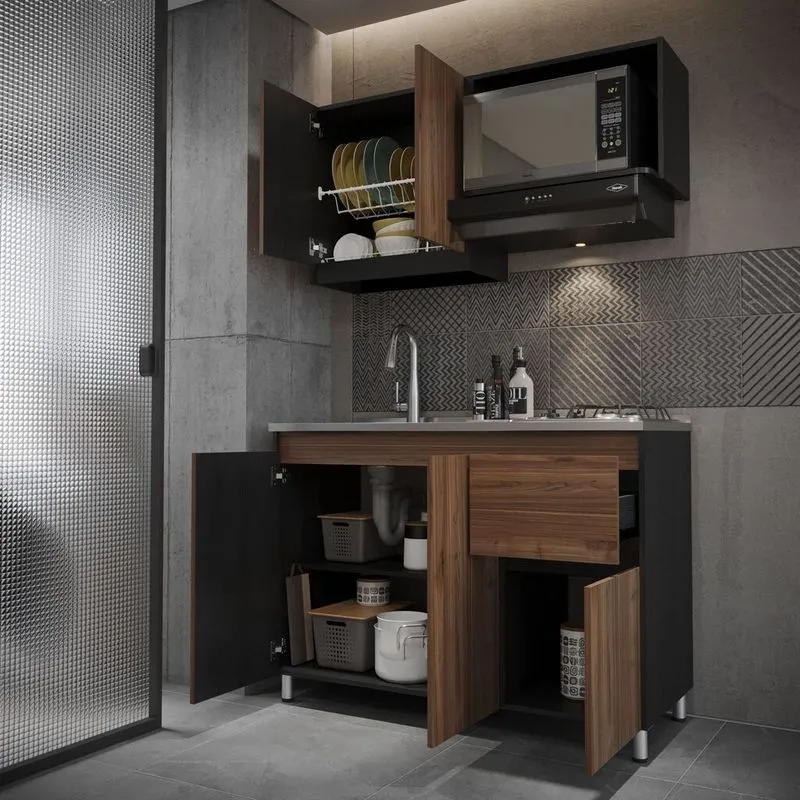 Cocina Integral con Mesón Izquierdo Alba 120cm » Cocina Integral con Mesón Izquierdo Alba 120cm - Imagen 4