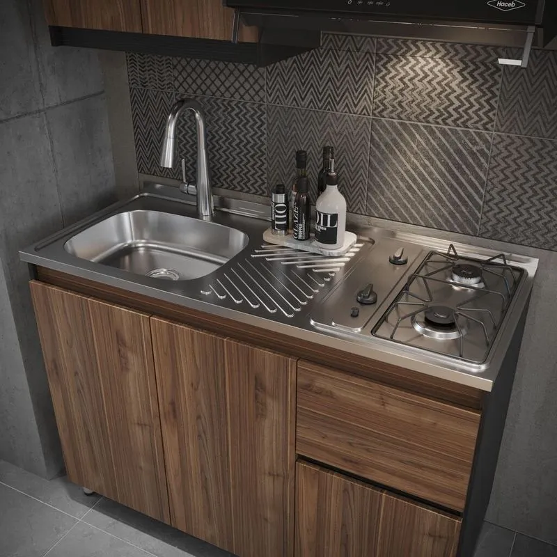 Cocina Integral con Mesón Izquierdo Alba 120cm » Cocina Integral con Mesón Izquierdo Alba 120cm - Imagen 5