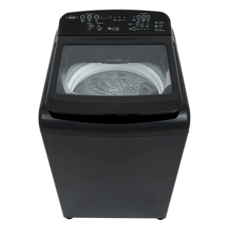 Lavadora 19 Kilos HACEB Carga Superior IVY Digital Gris Coal » Lavadora 19 Kilos HACEB Carga Superior IVY Digital Gris Coal - Imagen 2