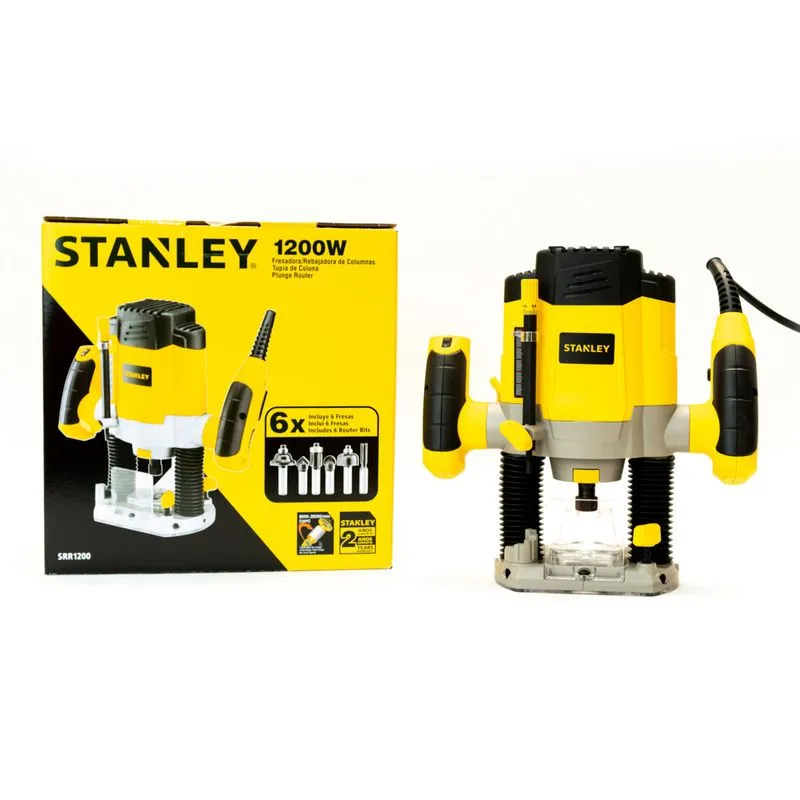 Ruteadora STANLEY De 1-1/3". 1200W Stanley SRR1200-B3 » Ruteadora STANLEY De 1-1/3". 1200W Stanley SRR1200-B3 - Imagen 2