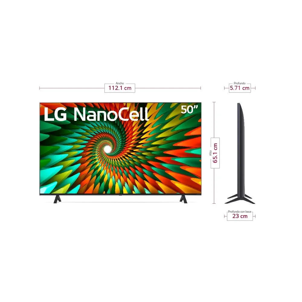 A/Televisor LG 50" (127cm) NanoCell UHD 4K Smart Tv Negro 50NANO77SRA.AWC » A/Televisor LG 50" (127cm) NanoCell UHD 4K Smart Tv Negro 50NANO77SRA.AWC - Imagen 2
